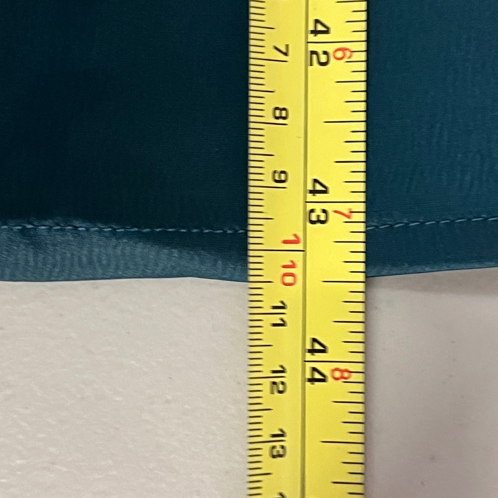 Lulus Women Quite Likely Teal Satin Wrap Dress XS Formal Cocktail Going Out HOCO - Picture 10 of 15